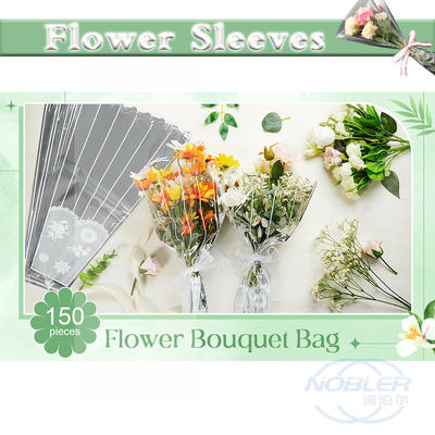 Il mazzo eliminabile del fiore collega le borse con un manicotto di spostamento di plastica 150Pcs con la striscia e la decorazione del pizzo