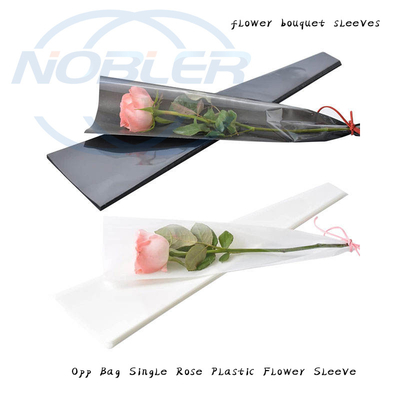 Manicotti per bouquet di fiori in plastica di cellophane perforato in pp trasparenti stampati personalizzati