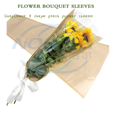 A forma di V Bopp riutilizzabile ago perforato bouquet di fiori freschi tagliati maniche borse