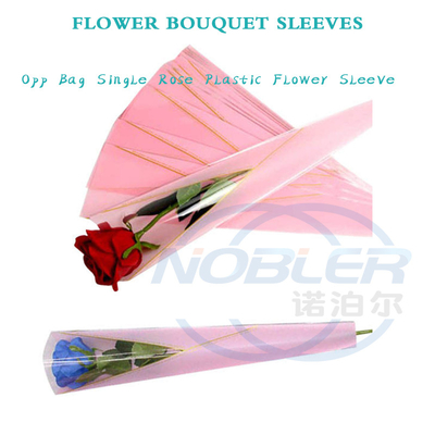 Manicotti per bouquet di fiori in cellophane eco pp perforato personalizzati stampati trasparenti