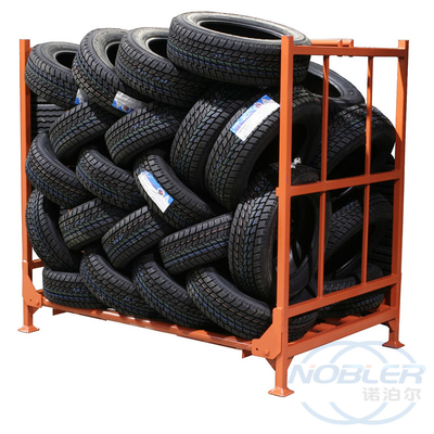 Stoccaggio di scaffale d'acciaio ricoprente su misura di Tiro del pallet della polvere che impila lo scaffale della gomma del camion