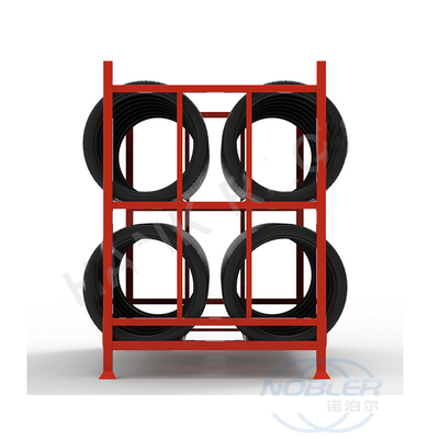 Scaffale d'acciaio di immagazzinaggio delle gomme del camion di pallet che impila il rivestimento su misura della polvere