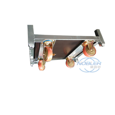 50 kg Capacità Legno compensato carrozzino per fiori olandese ruota PU 1350*565*1900mm