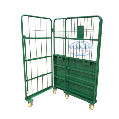 Cage di magazzino, Cage di farfalla Fabbrica di pneumatici Pieghevole gratuito con ruote