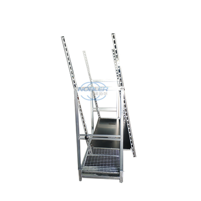 Contenitore danese 1350mm carrello standard di fiori piegato e installato per un giro di vite