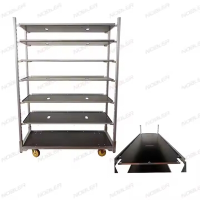 Trasporto delicato di fiori con carrello olandese in metallo e ruote in PP 1350*565*1900cm