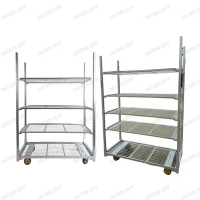 Trattamento della superficie del carrello dei fiori olandese resistente galvanizzazione a caldo rete metallica facile da assemblare