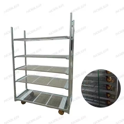 Trattamento della superficie del carrello dei fiori olandese resistente galvanizzazione a caldo rete metallica facile da assemblare
