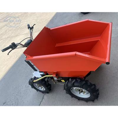 Mini dumper elettrico a ruote Funzionamento Continuo Per 4 Ore