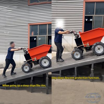Mini dumper elettrico ecologico per la movimentazione dei materiali