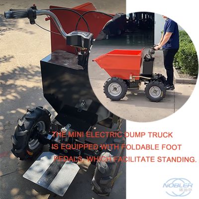 4 pneumatici elettrici mini dumper funzionamento liscio e silenzioso