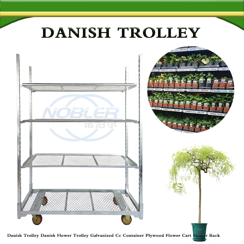 Carrello per piante olandese Carrello danese Cc Roll Container Carrello danese Scaffale per spedizione di fiori