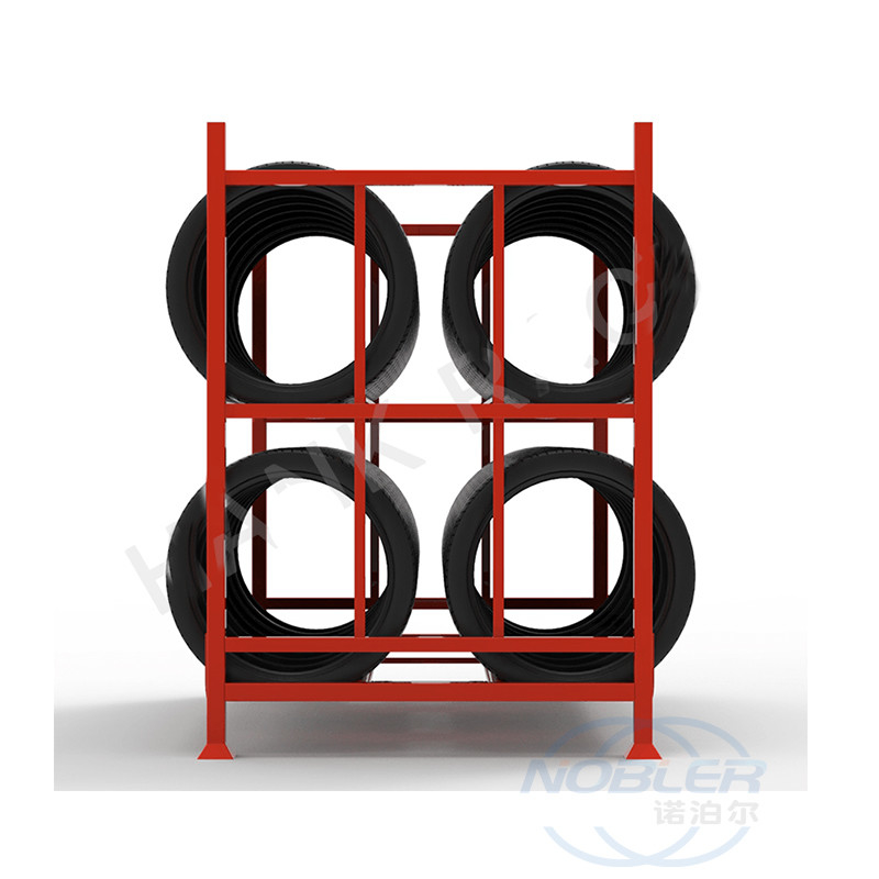 Scaffale accatastabile d'acciaio di Tiro del pezzo di ricambio del motociclo dello scaffale di esposizione della gomma di automobile degli scaffali della ruota del Odm dell'OEM