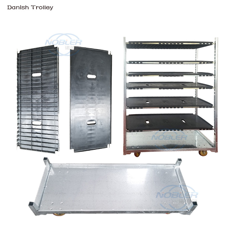 Comodo carro da fiori danese 135*56.5*190cm 50kg 4 ruote per un movimento agevole