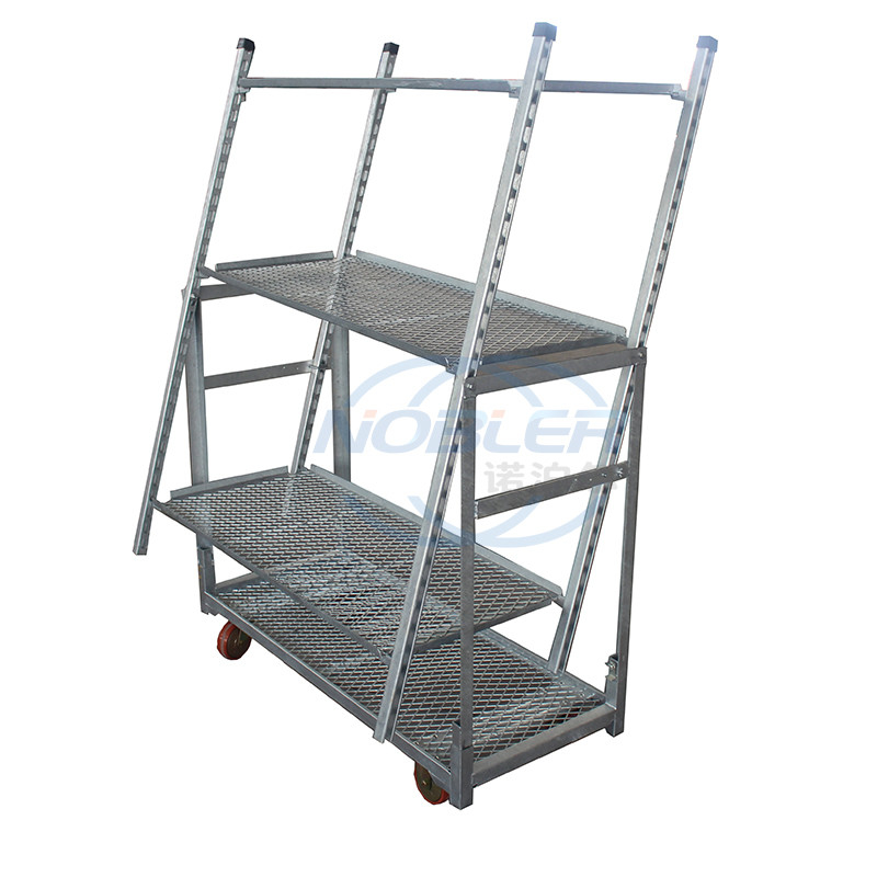1350*565*1900mm Metallo reticolato tipo Dutch Flower Trolley a prova di ruggine