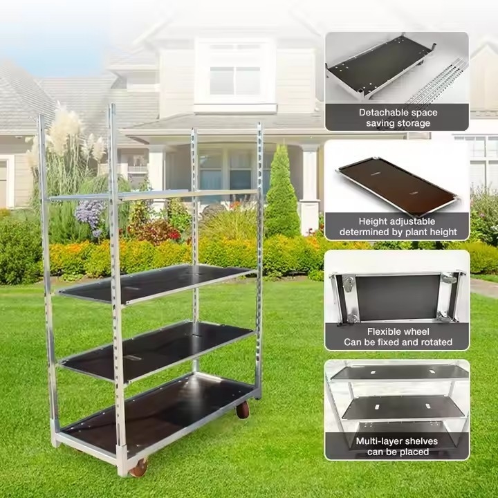 1350*565*1900cm Metal Danish Trolley Perfetto per il deposito e il trasporto di carichi pesanti