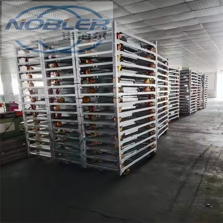 Container Logistics Standard Truck Dutch Plant Trolley Resistenza alla corrosione Quattro ruote a rotolamento